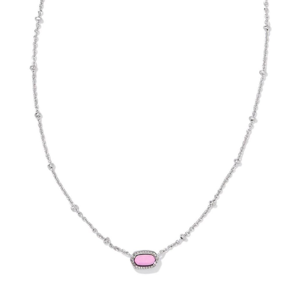 Kendra Scott Silver and pink mini Elisa